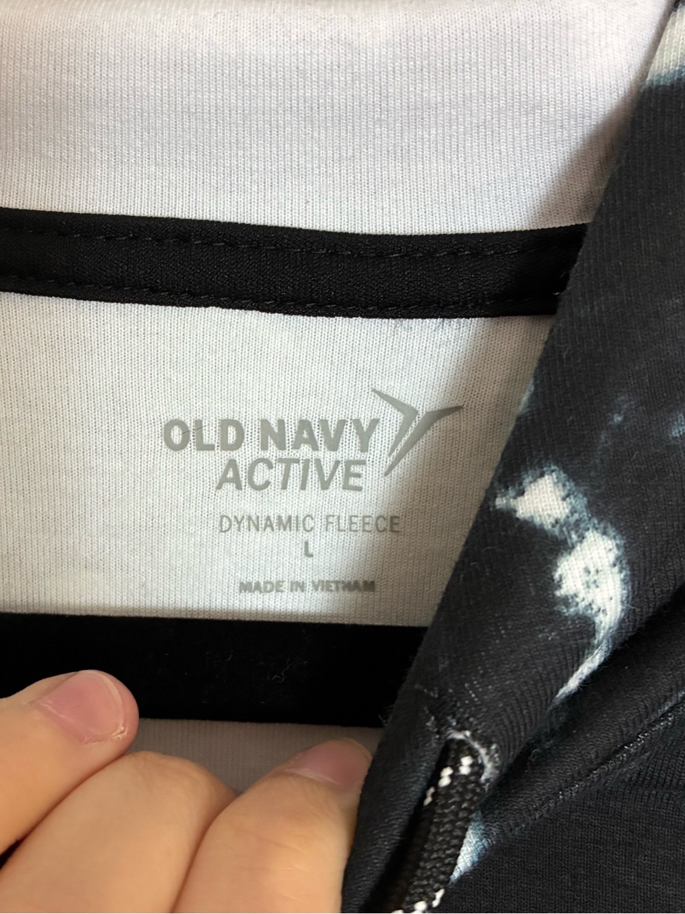 Old Navy Active Short-Sleeve Hoodie in Black Marble NWT size Men’s L - Picture 11 of 11